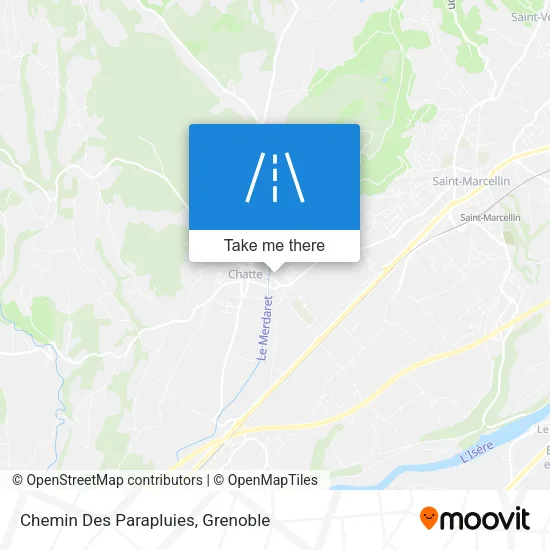 Chemin Des Parapluies map