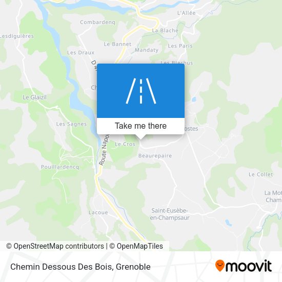 Chemin Dessous Des Bois map