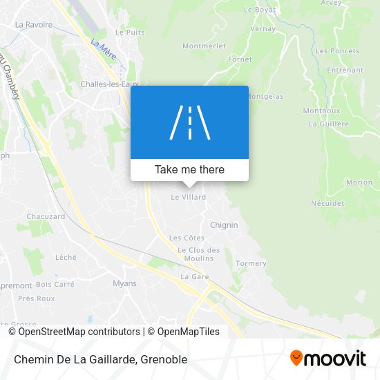 Chemin De La Gaillarde map