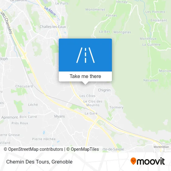 Chemin Des Tours map
