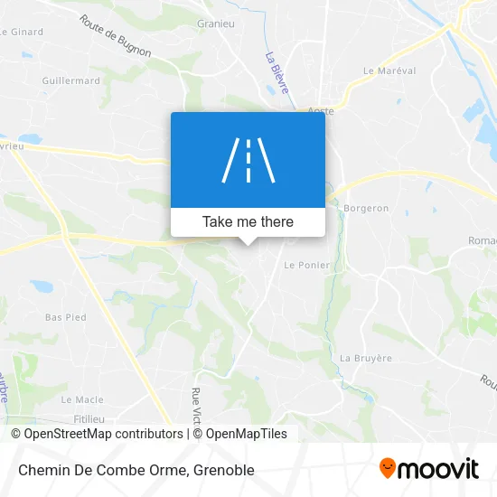 Chemin De Combe Orme map
