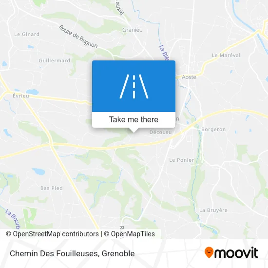 Chemin Des Fouilleuses map