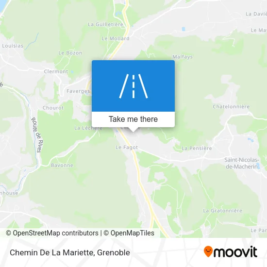 Chemin De La Mariette map