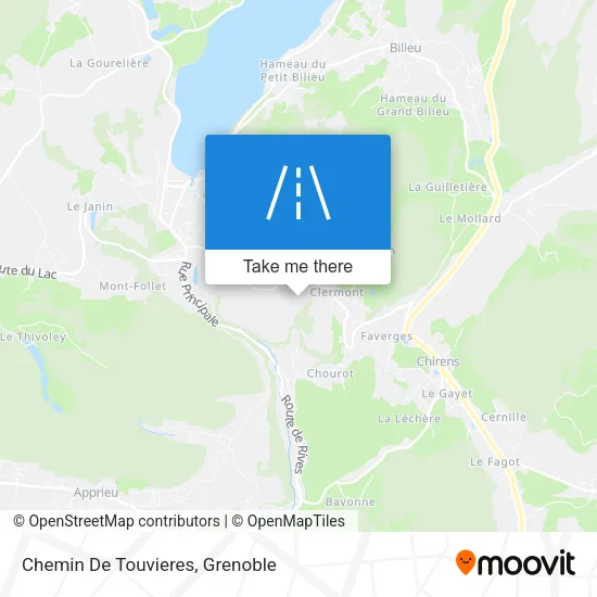 Chemin De Touvieres map