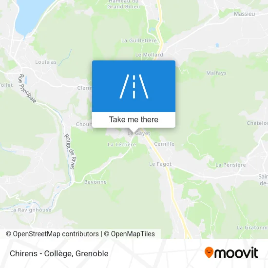 Chirens - Collège map