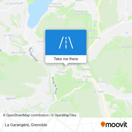 La Garangère map