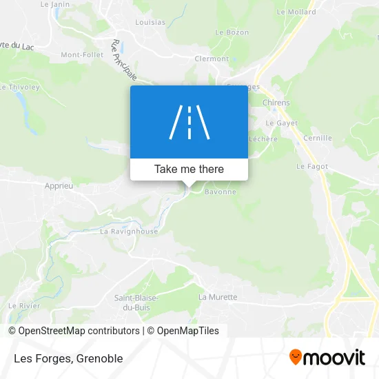 Les Forges map