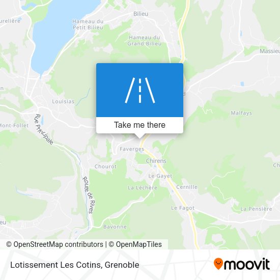 Lotissement Les Cotins map