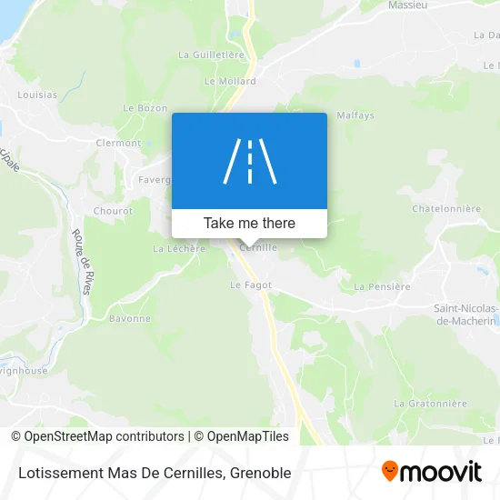 Lotissement Mas De Cernilles map