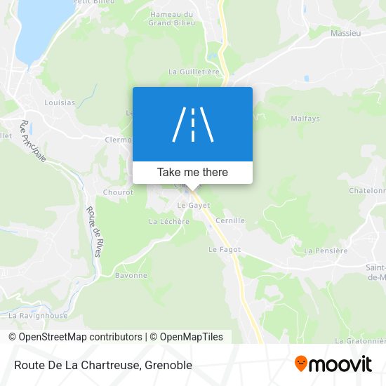 Route De La Chartreuse map