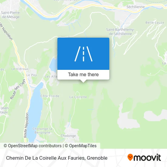 Chemin De La Coirelle Aux Fauries map