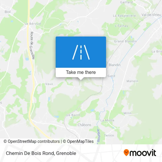 Chemin De Bois Rond map