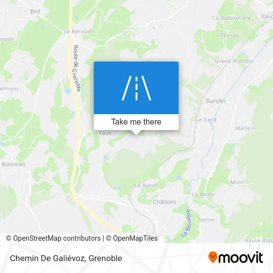 Chemin De Galiévoz map