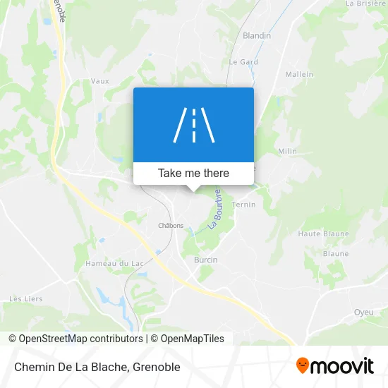 Chemin De La Blache map