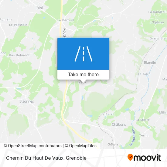 Chemin Du Haut De Vaux map