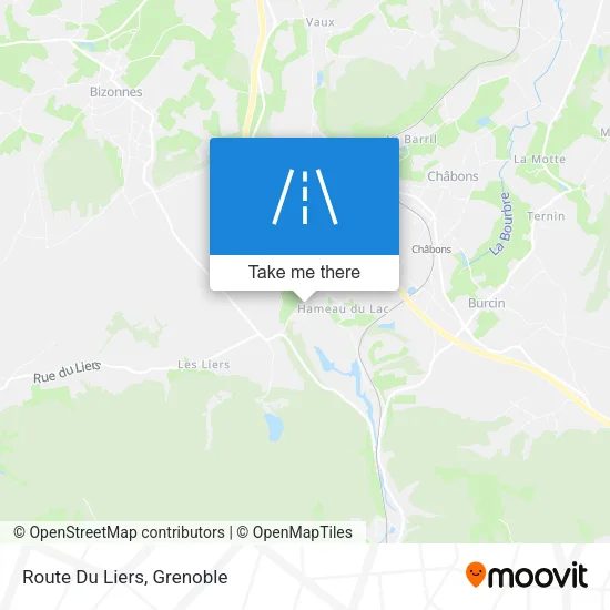 Route Du Liers map