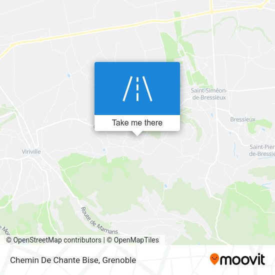 Chemin De Chante Bise map