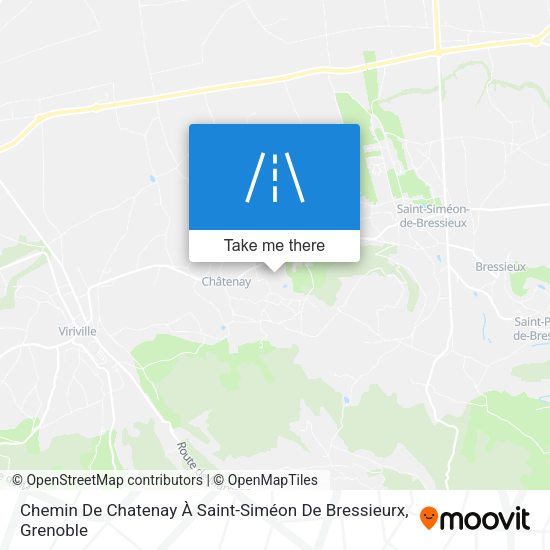 Chemin De Chatenay À Saint-Siméon De Bressieurx map