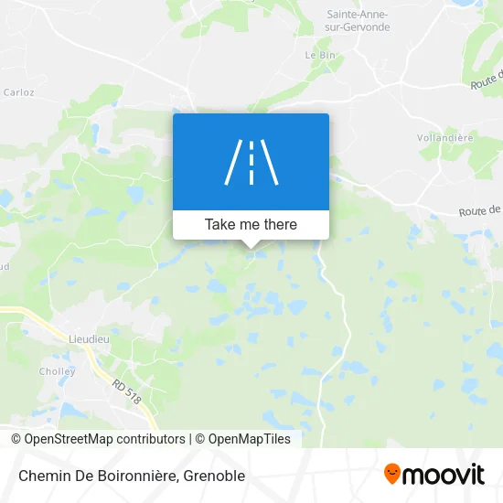 Chemin De Boironnière map
