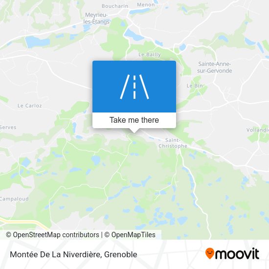 Montée De La Niverdière map