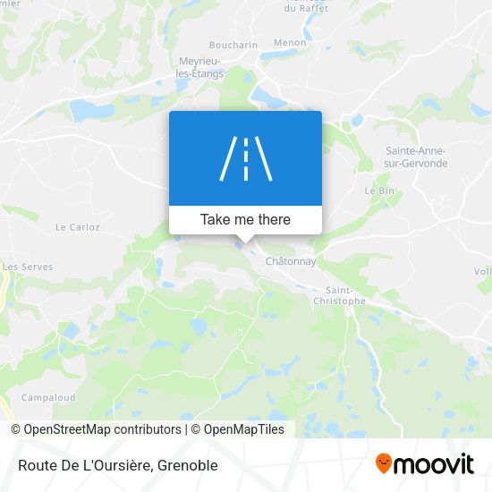 Route De L'Oursière map