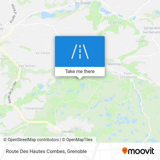 Route Des Hautes Combes map