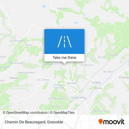 Chemin De Beauregard map