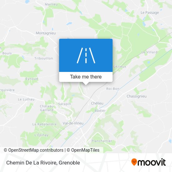 Chemin De La Rivoire map