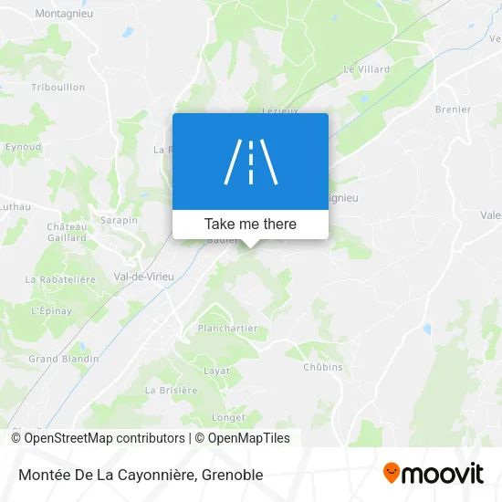 Montée De La Cayonnière map