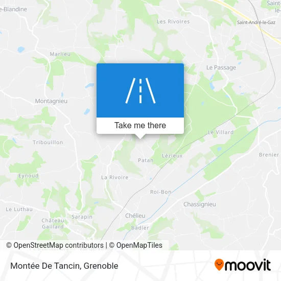 Montée De Tancin map