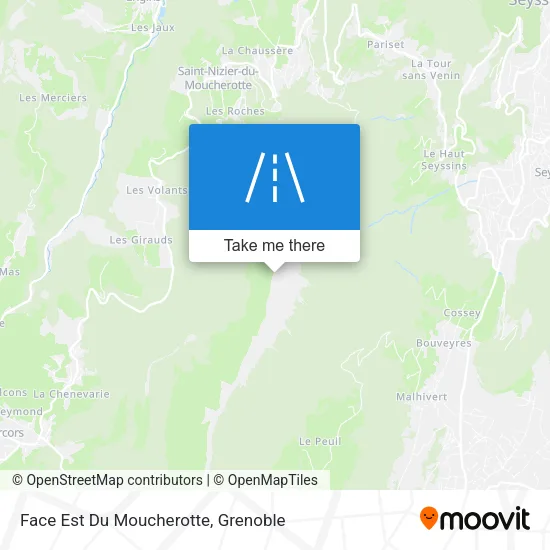 Face Est Du Moucherotte map