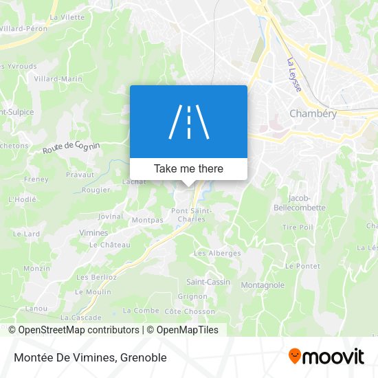 Montée De Vimines map