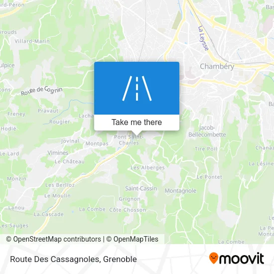 Route Des Cassagnoles map