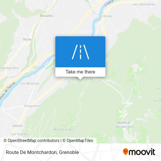 Route De Montchardon map