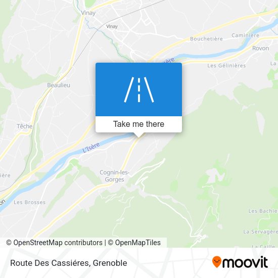Route Des Cassiéres map