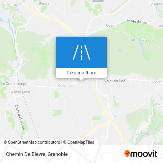 Chemin De Bièvre map