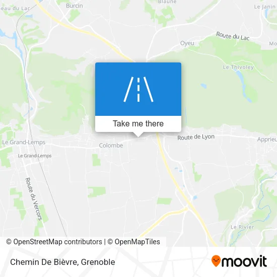Chemin De Bièvre map