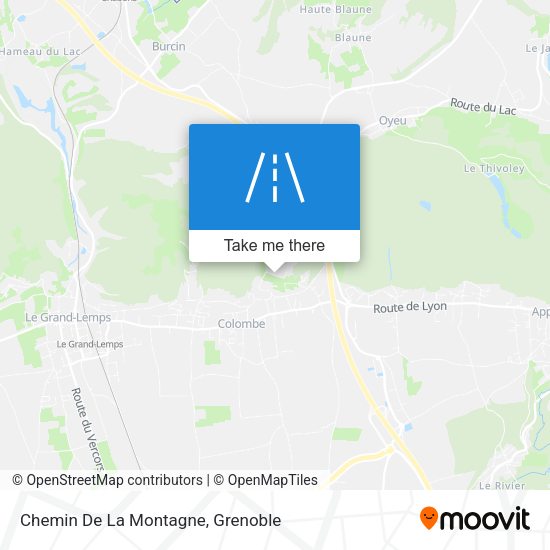 Chemin De La Montagne map