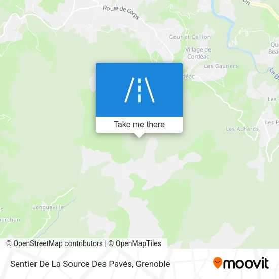 Sentier De La Source Des Pavés map