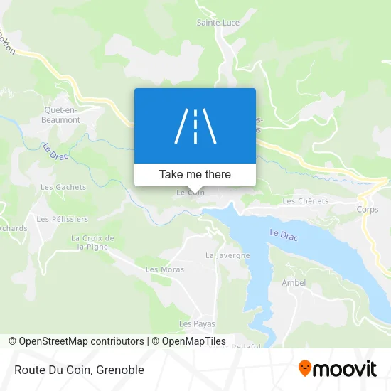 Route Du Coin map