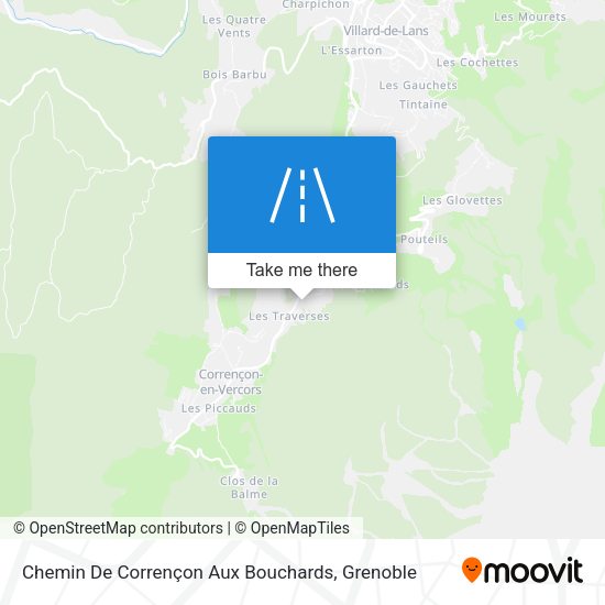 Chemin De Corrençon Aux Bouchards map