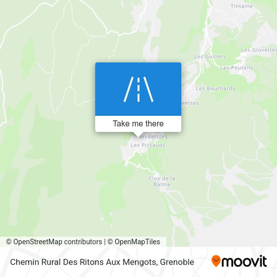 Chemin Rural Des Ritons Aux Mengots map