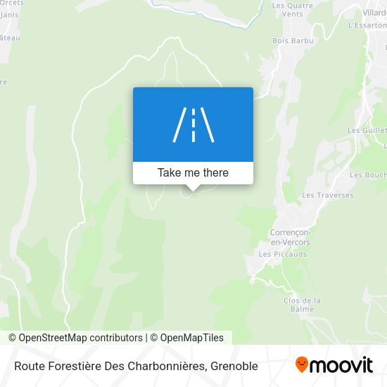 Route Forestière Des Charbonnières map