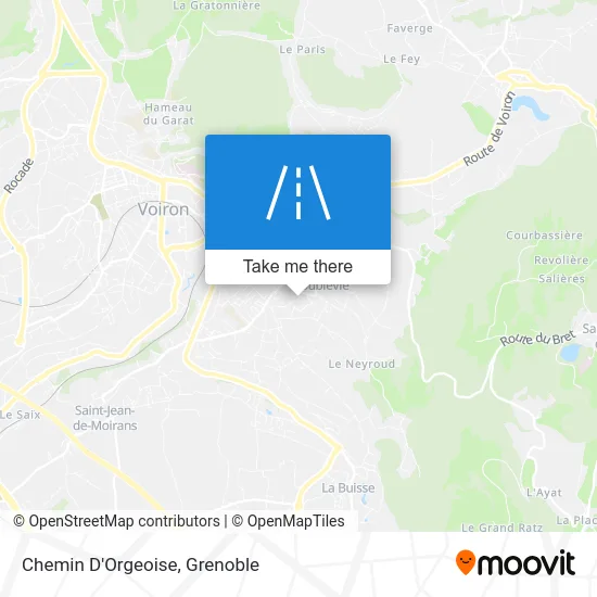 Chemin D'Orgeoise map
