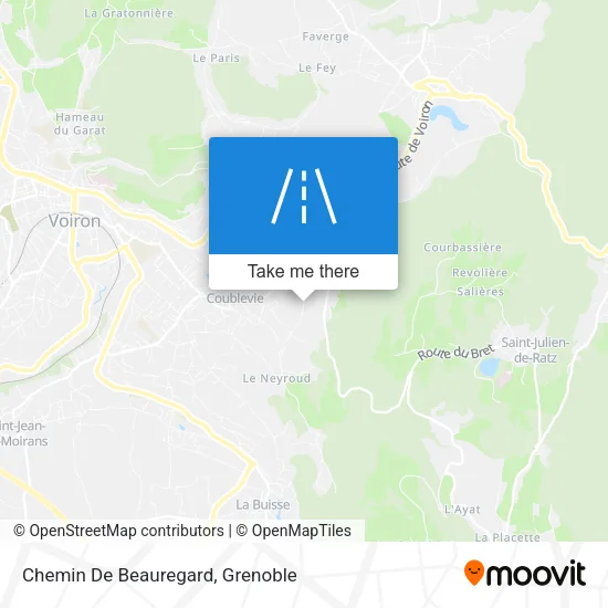 Chemin De Beauregard map