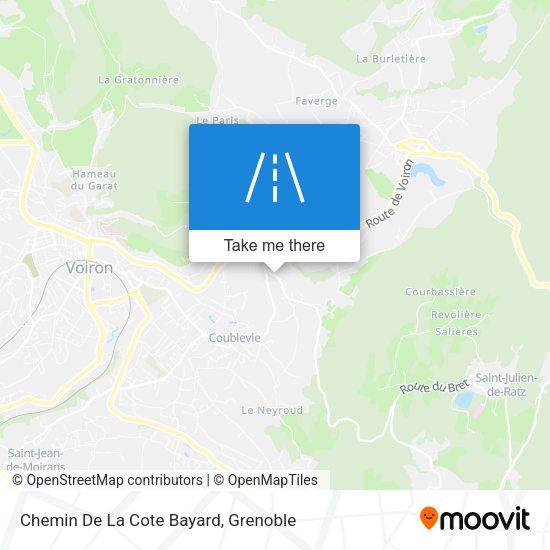 Chemin De La Cote Bayard map
