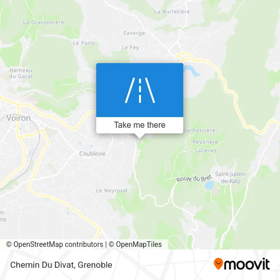 Chemin Du Divat map
