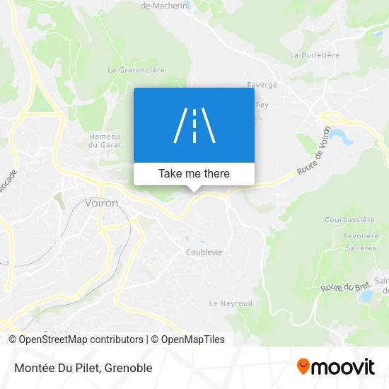 Montée Du Pilet map