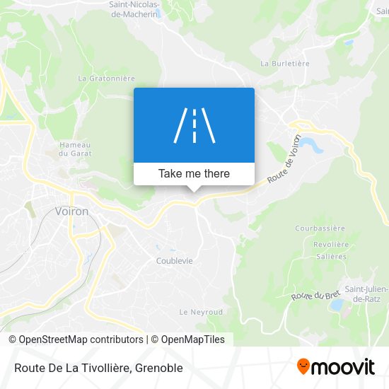Route De La Tivollière map
