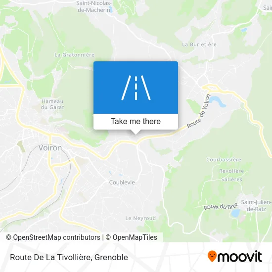 Route De La Tivollière map